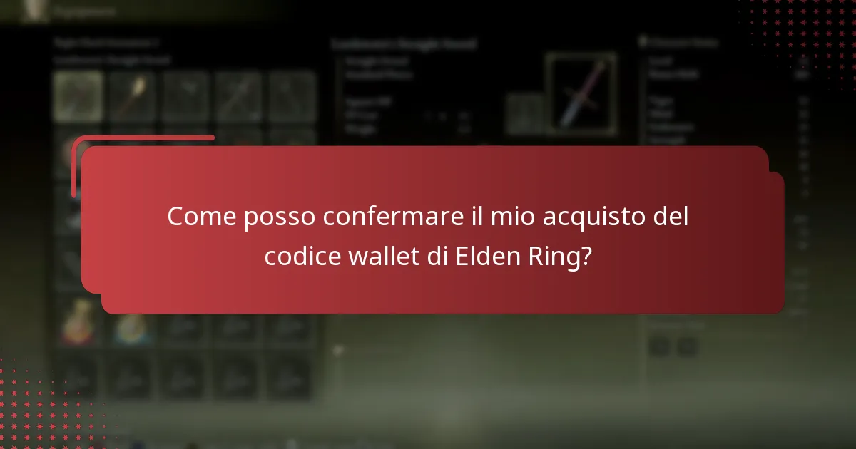 Quali sono i dettagli di attivazione per un codice wallet di Elden Ring?