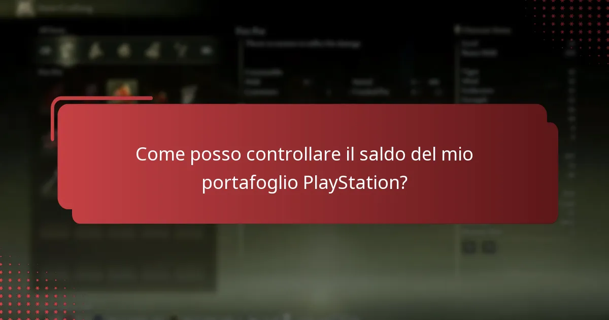 Come posso controllare il saldo del mio portafoglio PlayStation?